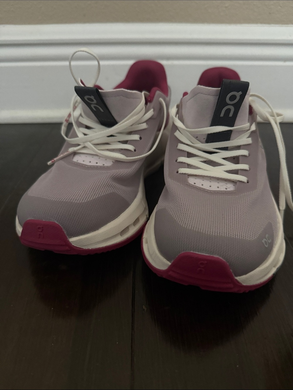 On Running Women's Athletic Sneakers in Lavender and Magenta